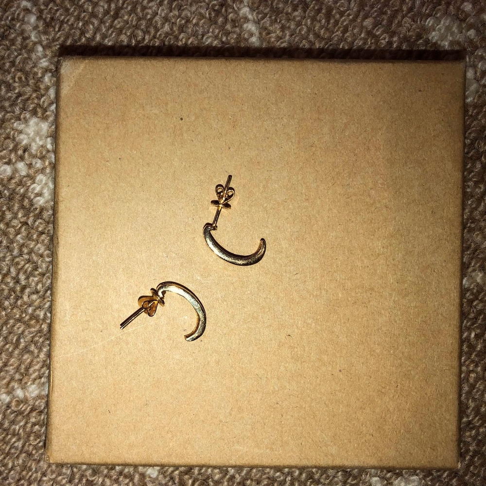Gold Half Hoops